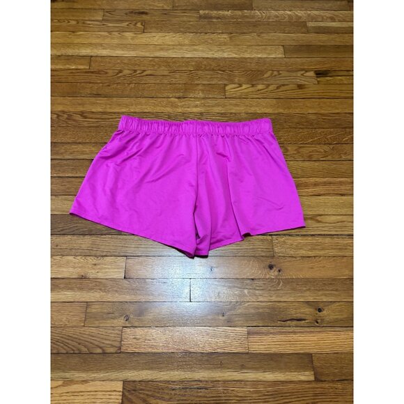 Nike Dri Fit Running Athletic Shorts Women's 2XL Pink Un-lined Mesh Drawstring - Picture 5 of 5